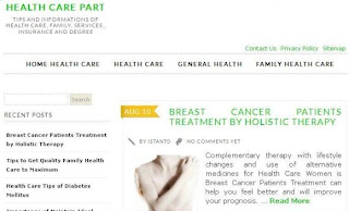 Website perawatan kesehatan