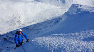 Winter climbing on Cnap Coire na Spreidhe