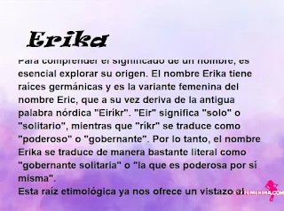 significado del nombre Erika