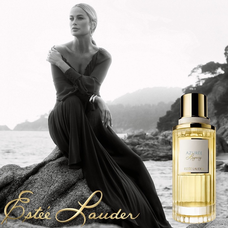 Carolyn Murphy stars in Estée Lauder Legacy Collection Fragrance Ad Campaign Shot By Lachlan Bailey.