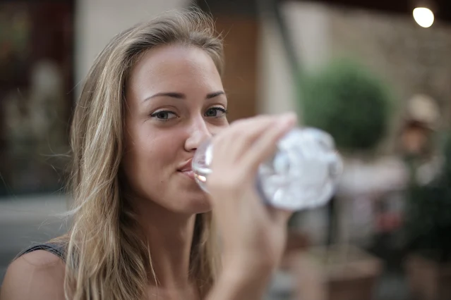 Woman Having a drink of water
