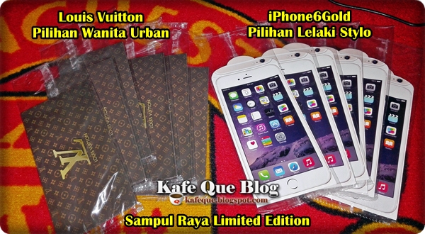 SAMPUL DUIT RAYA 2015 DESIGN IPHONE 6 GOLD  LV  GUCCI 