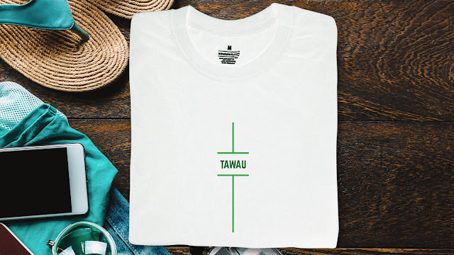 SCS020-BG085-P6FC-CTS Tawau T Shirt Design Tawau T shirt Printing Custom T Shirt Courier To Tawau Malaysia TOP VIEW