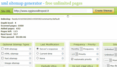 Come creare una sitemap online gratis e senza limiti di pagine