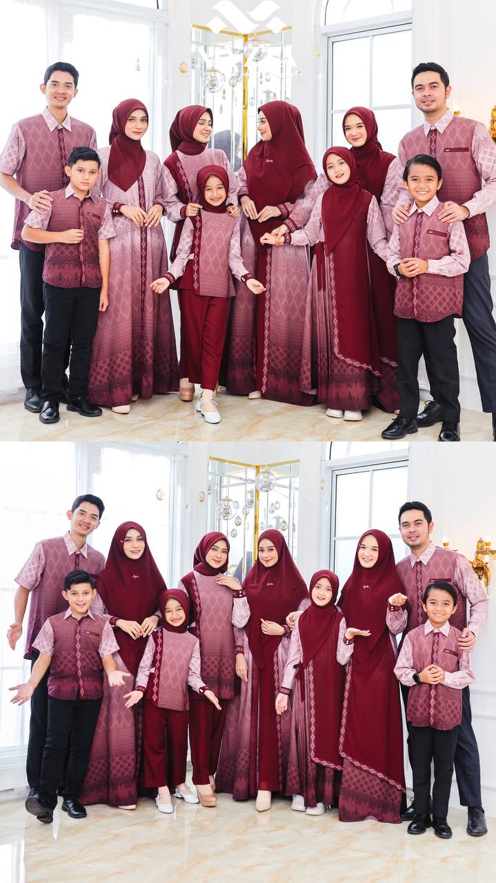 Model Baju Lebaran Gamis Couple Keluarga 2024