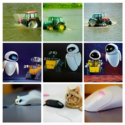 AI generated images of farm and robot machines