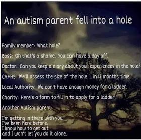 An autism parent fell into hole