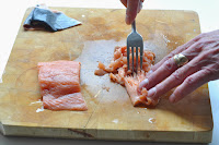 Salmon Cakes with Tomato Coulis ~ Simple Food