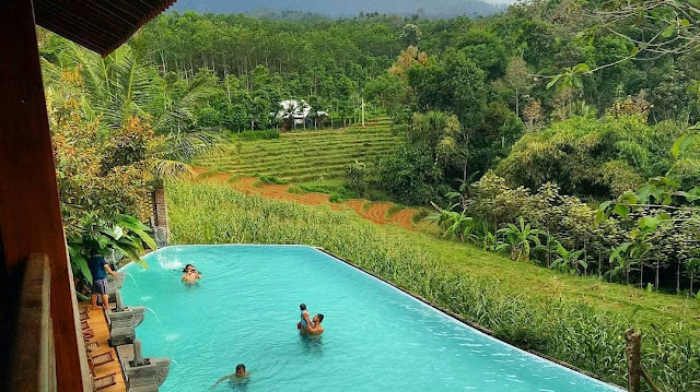 Pemandangan di Villa Kampoeng Djawi Wonosalam Jombang