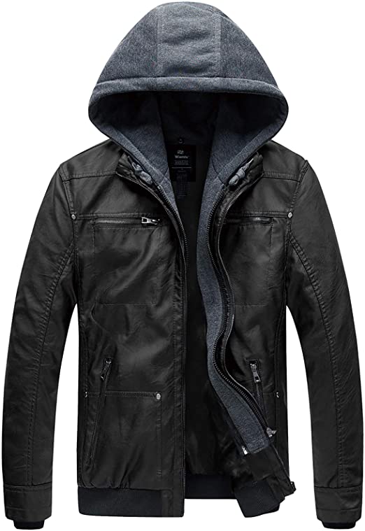 Best Leather Jacket men Motorcycle Jacket Vintage Warm Winter Coat