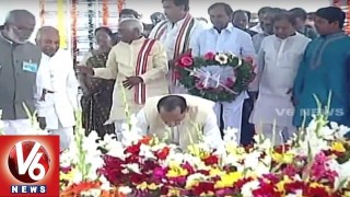 CM KCR Pays Tribute to Mahatma Gandhi | Death Anniversary | Bapu Ghat