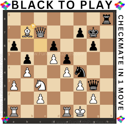 Crack the Code Chess: Mistakes in Critical Thinking Puzzle: Black to Play and Checkmate White in 1-Move. Also, Find the Best previous move by White to avoid immediate checkmate by Black.