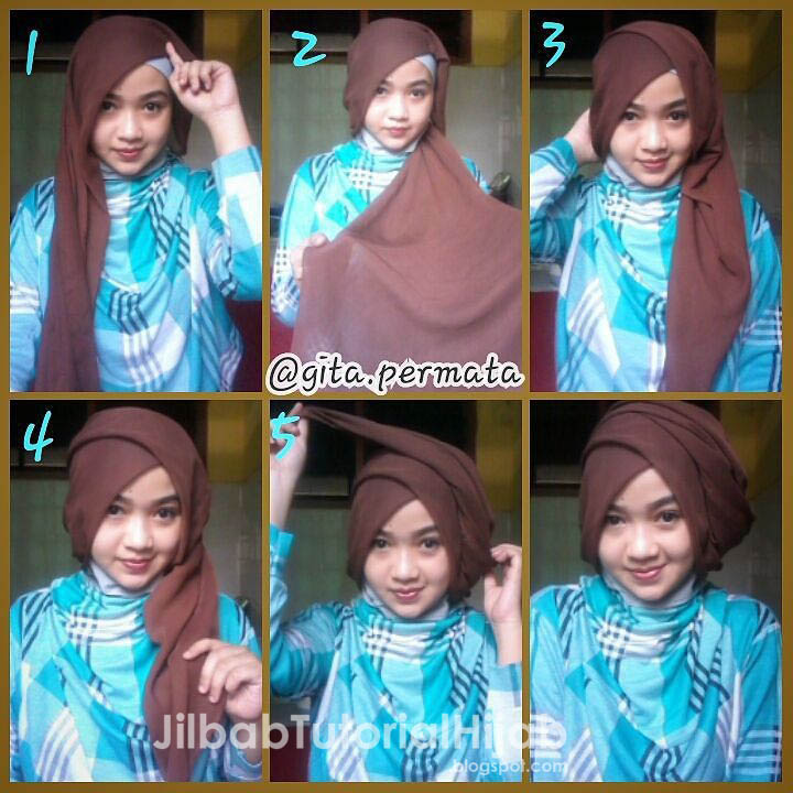tutorial jilbab segi empat buat kondangan tutorial hijab segi empat untuk pesta jilbab tutorial 