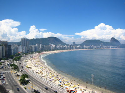 Ipanema Beach Brazil. famous each in Brazil,