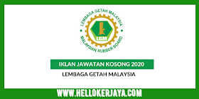 Jawatan Terkini Di Lembaga Getah Malaysia ~Minima PMR / PT3 Layak Memohon  GAJI RM1,216.00 – RM5,208.00