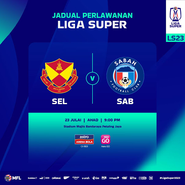 Live Streaming Selangor vs Sabah 23.7.2023