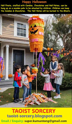 HAlloween Pinata Stuffed with Hell Notes (Ancestor Money) , Candies and Chocolates