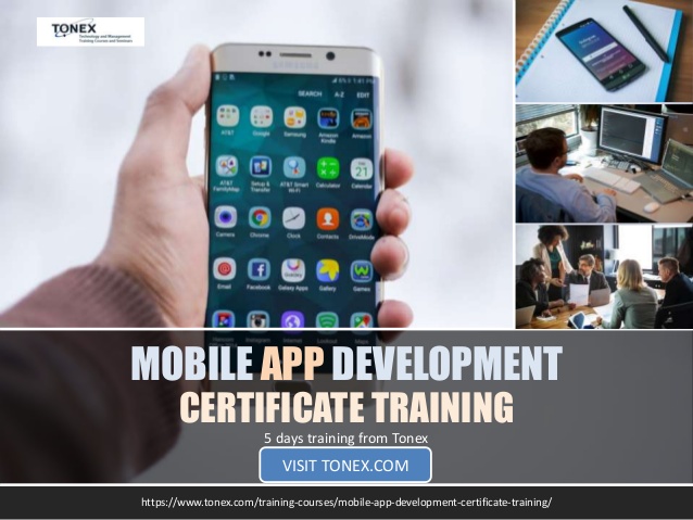  mobile app development certificate training