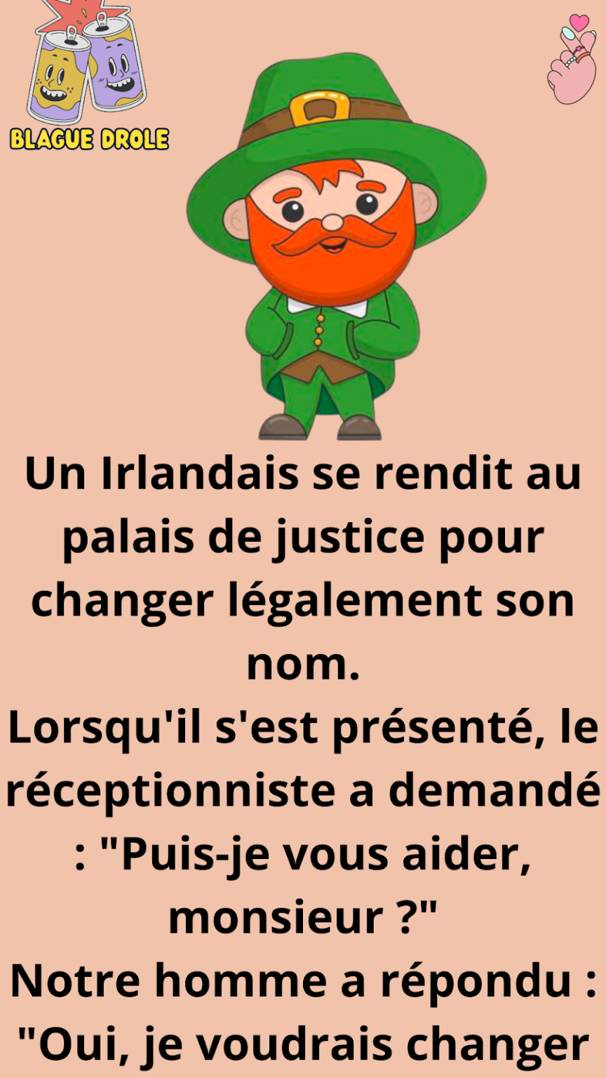 Un irlandais est allé au tribunal