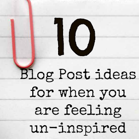 blog ideas