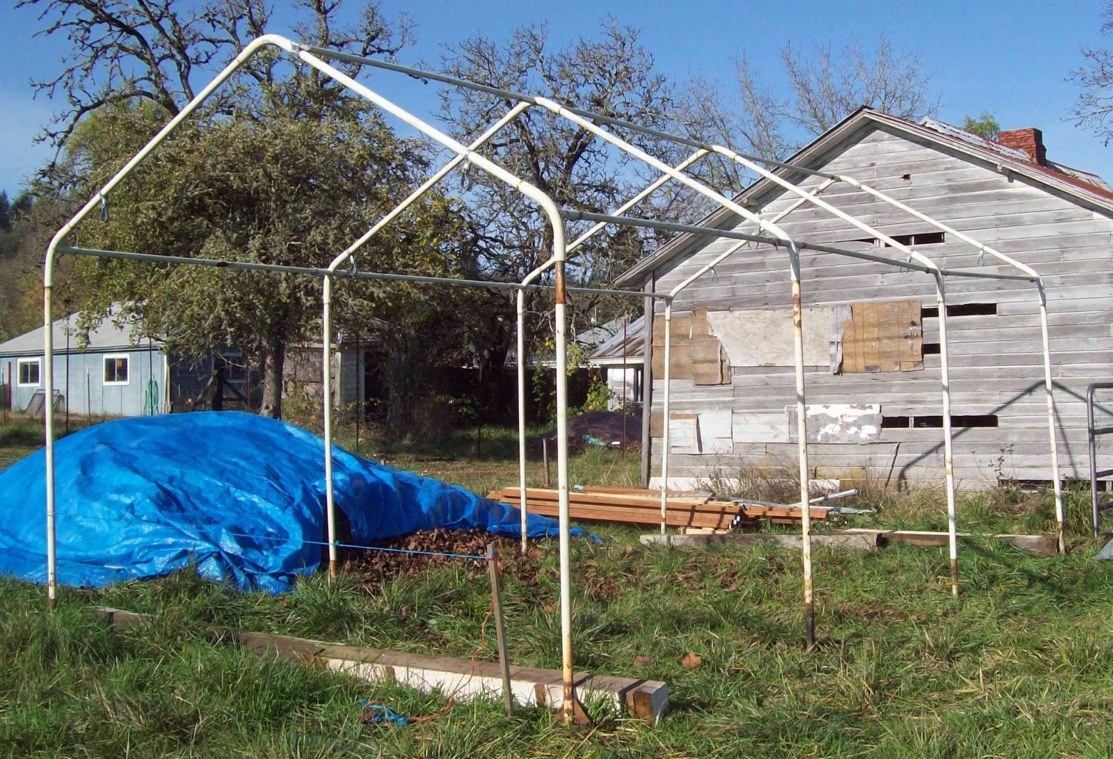  Sharing Gardens Carport Frame Greenhouse Design