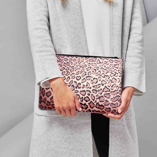 Leopard Print Clutch Bag