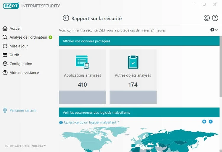 Eset Internet Security 21.0.44.1537 - Rapport de sécurité