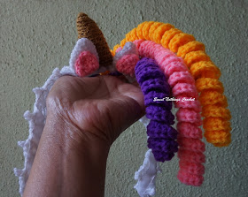 free crochet headband pattern, free crochet unicorn headband pattern