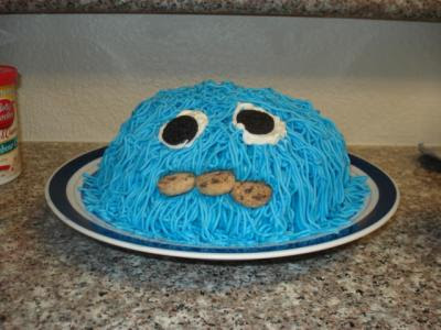 Cookie Monster cake