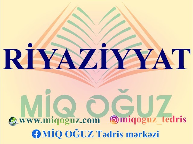 Riyaziyyat VI sinif summativ