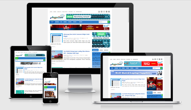 Template yang cocok responsive untuk daftar google adsense agar mudah untuk diterima full approved.