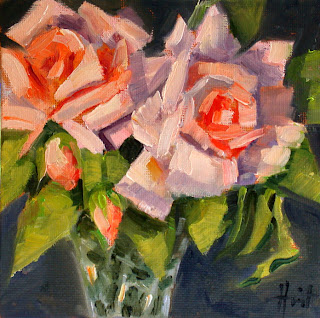 Roses with Buds by Liza Hirst