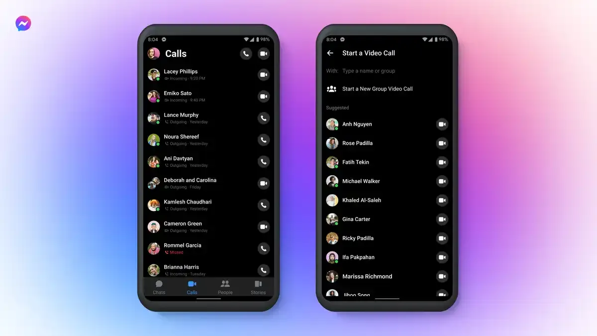 تضيف ميتا علامة تبويب مكالمات جديدة إلى تطبيق ماسنجر الخاص بها لنظامي التشغيل iOS و Android