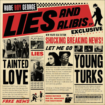 The EP cover is made to look like a tabloid newspaper, with titles of songs as headlines and lyrics as the stories. Pictures of various band members are scattered throughout.