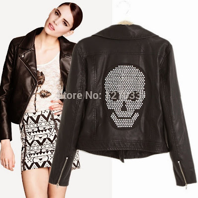 Ladies Leather Motorcycle Jacket EBay