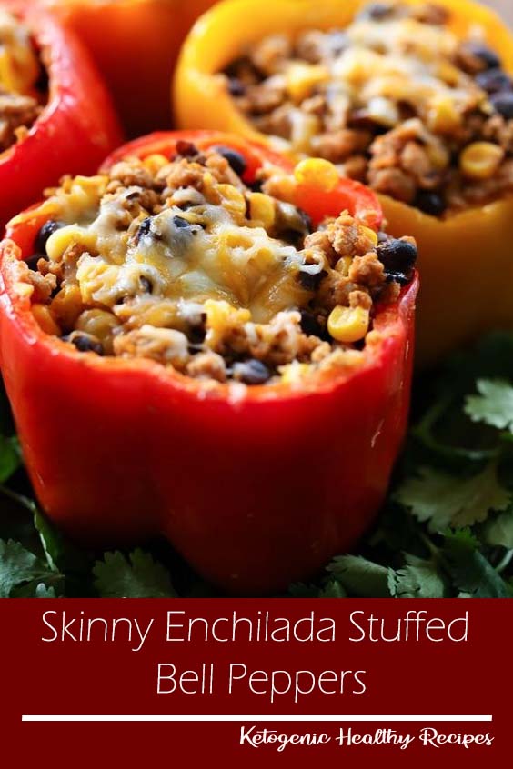 Skinny Enchilada Stuffed Bell Peppers