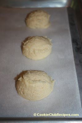 cookies on baking sheet