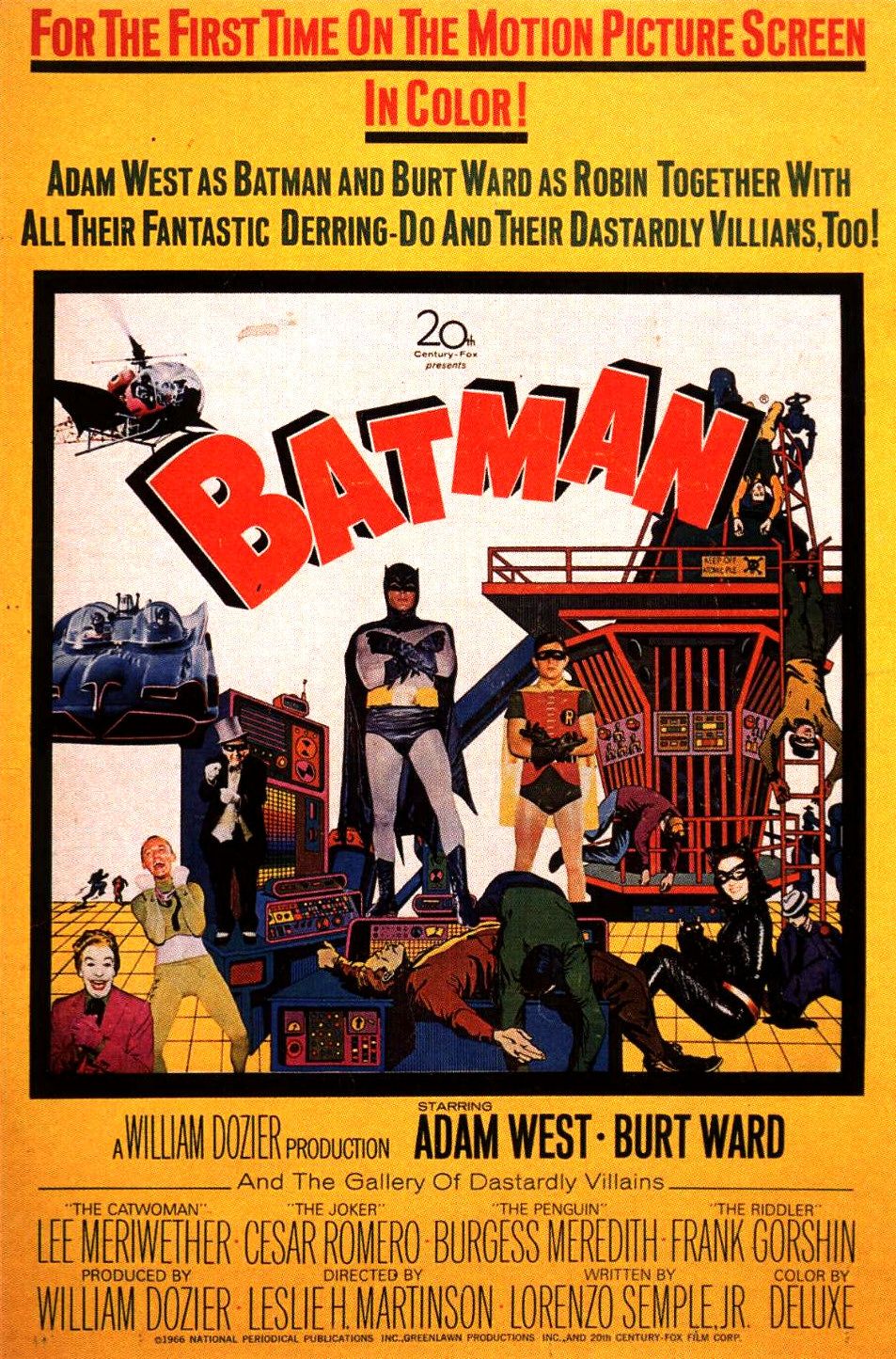 Booksteve Goes To The Movies: Batman-1966