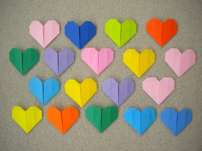 valentines origami. Easy Origami Valentine Heart