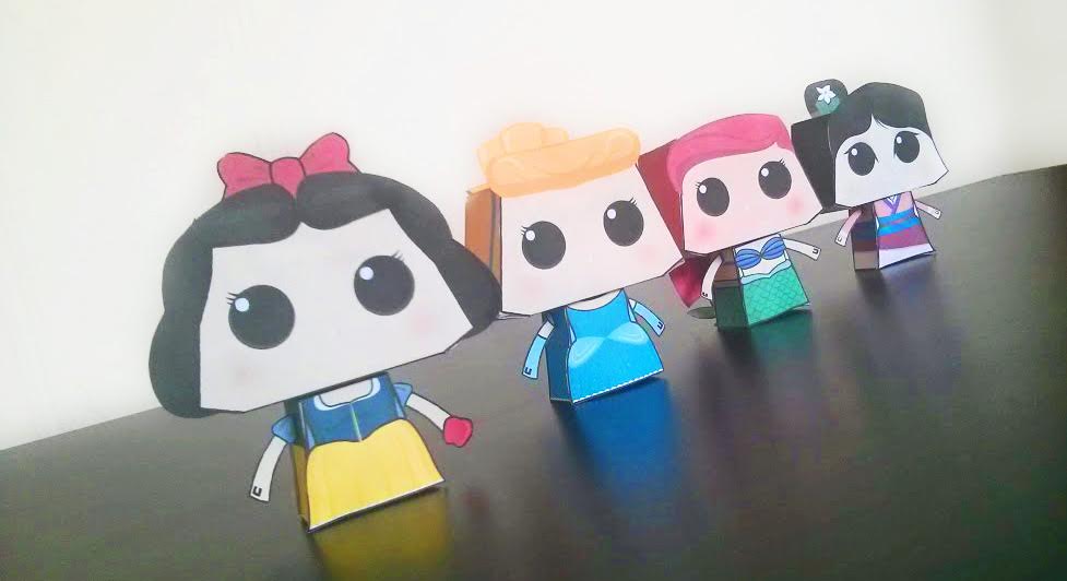 Paper Minions - Disney Princesses Papercraft | Papercraft ...