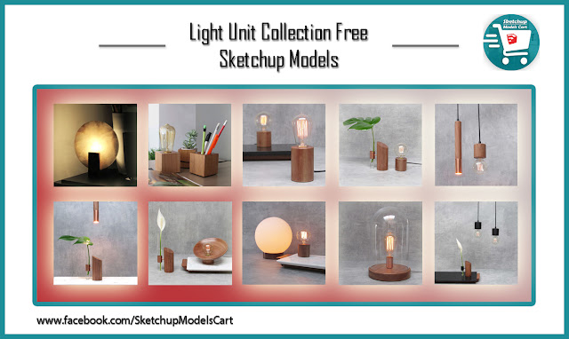 Light Unit Collection Free Sketchup Models , sketchup models , 3d model sketchup , free sketchup models , 3d rendering , 3d modelling , sketchup vray render