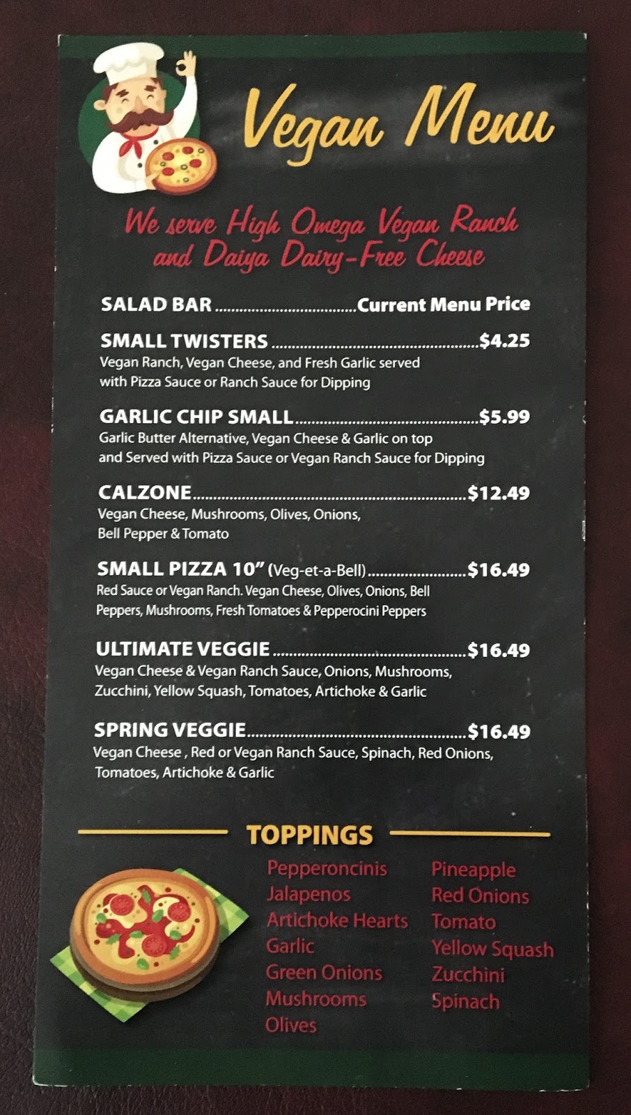 Sacramento Vegan  Pizza Bell