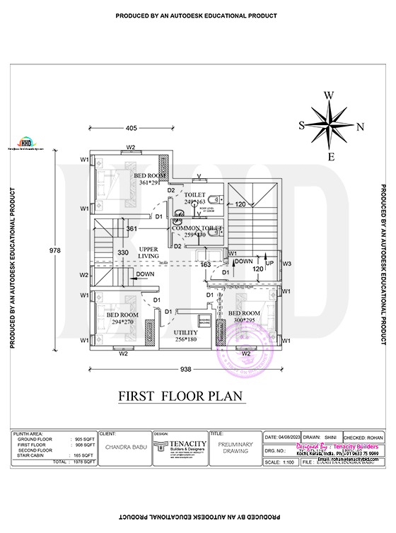 First Floor Plan Drawing: Elevating Comfort - Discover the Well-Designed Spaces of the First Floor