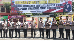    Sejumlah Perwira Polisi Polres Tulungagung Di Mutasi, Berikut Daftar Lengkapnya