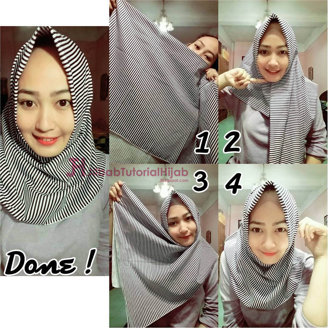 6 Cara Hijab Segi Empat Sederhana Jilbab 