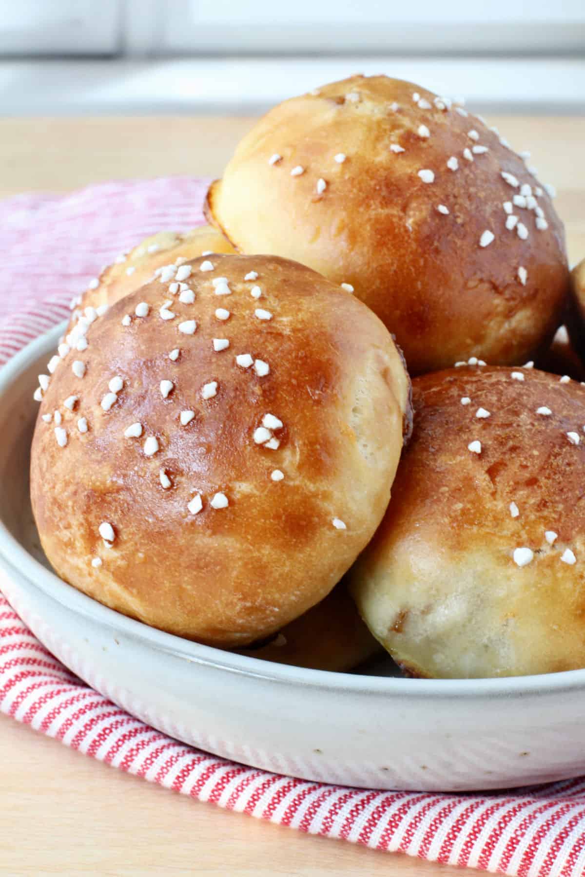 Apple Buns in a bowl.