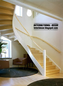 spiral staircase , modern staircase design - interior stairs