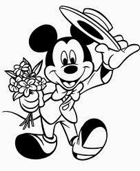 Mickey And Minnie Valentines Day Coloring Pages 8