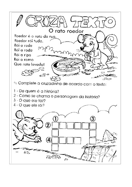 EXERCICIOS 1 ANO ENSINO FUNDAMENTAL PORTUGUES