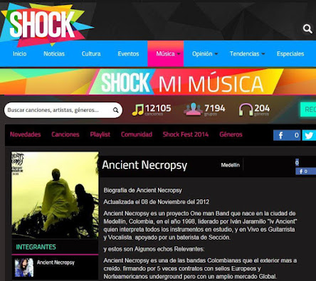 Ancient Necropsy revista shock